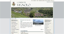 Desktop Screenshot of comune.vignolo.cn.it